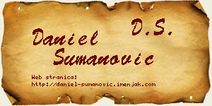 Daniel Šumanović vizit kartica